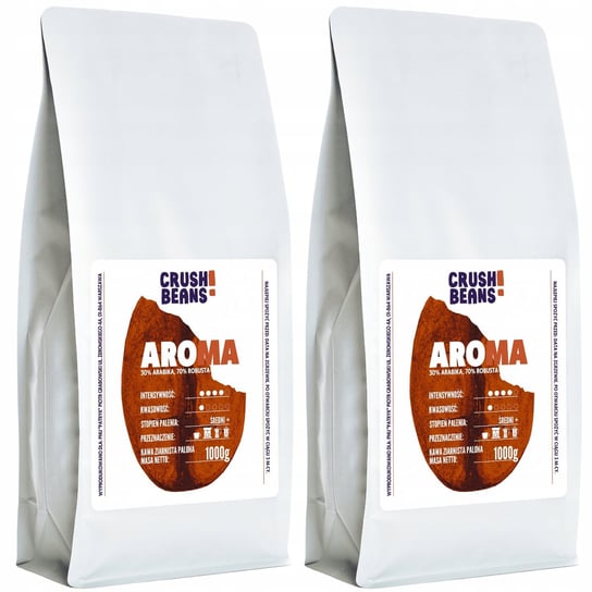 Kawa ziarnista 2kg AROMA Crush Beans ZESTAW Kafelov