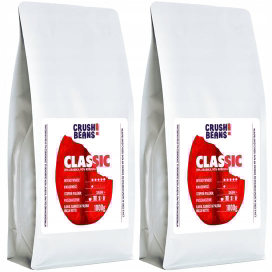Kawa ziarnista 2kg CLASSIC Crush Beans ZESTAW Kafelov