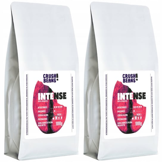 Kawa ziarnista 2kg INTENSE Crush Beans ZESTAW Kafelov