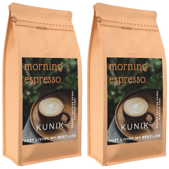 Kawa ziarnista 2kg ŚWIEŻO PALONA 100% ARABICA Morning Espresso (2x1kg) Yankee Caffee