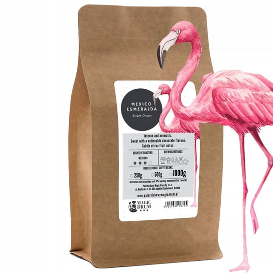 Kawa ziarnista 500g MEKSYK arabika świeżo palona Ingagi Coffee