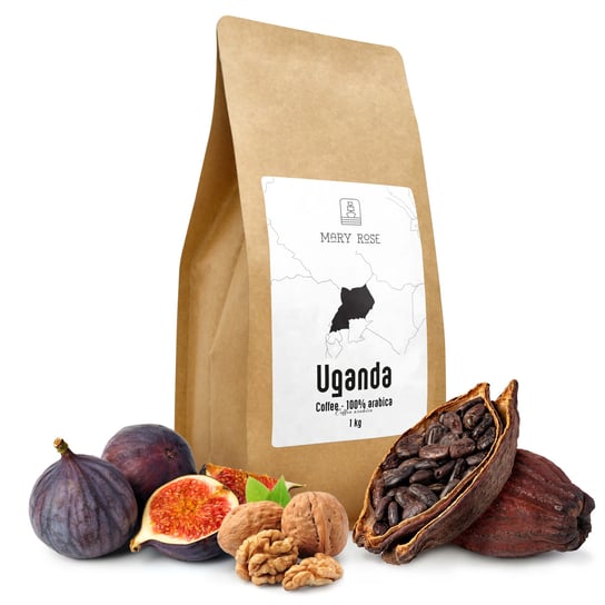 Kawa ziarnista Afryka Premium Uganda 1kg Arabika Mary Rose