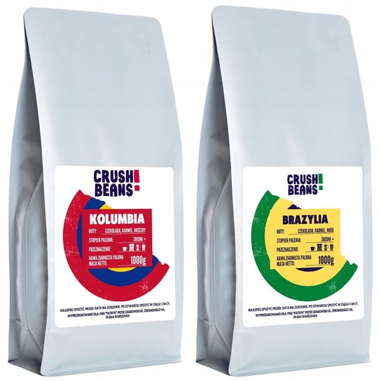 Kawa ziarnista Arabica 2kg KOLUMBIA + BRAZYLIA Kafelov