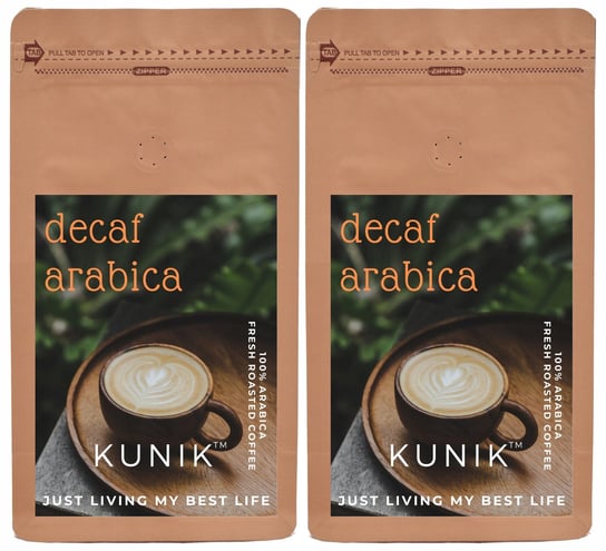 Kawa ziarnista Bezkofeinowa 2x1kg Decaf 100% Arabica Świeżo palona Yankee Caffee