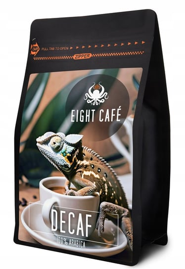 Kawa Ziarnista Bezkofeinowa Świeżo Palona 100% Arabica Decaf 500G EIGHT CAFE