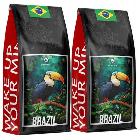 Kawa Ziarnista Brazylia 2Kg - Świeżo Palona 100% Arabica - Blue Orca Coffee Blue Orca Coffee