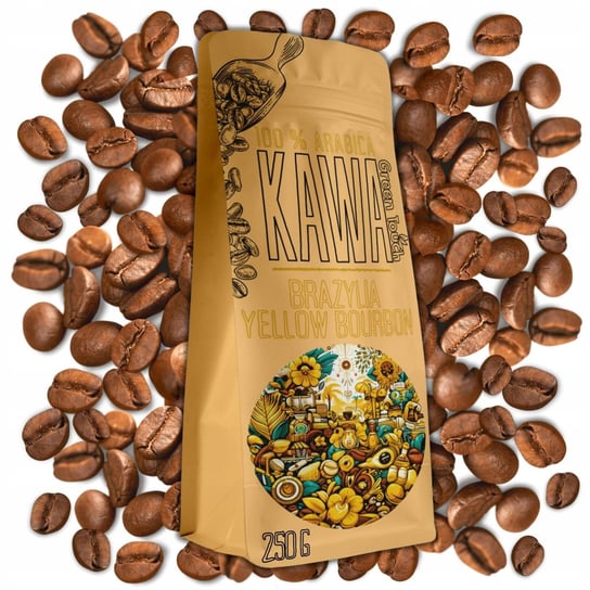 KAWA ziarnista BRAZYLIA YELLOW BOURBON 100% arabica 250 g Green Touch Green Touch