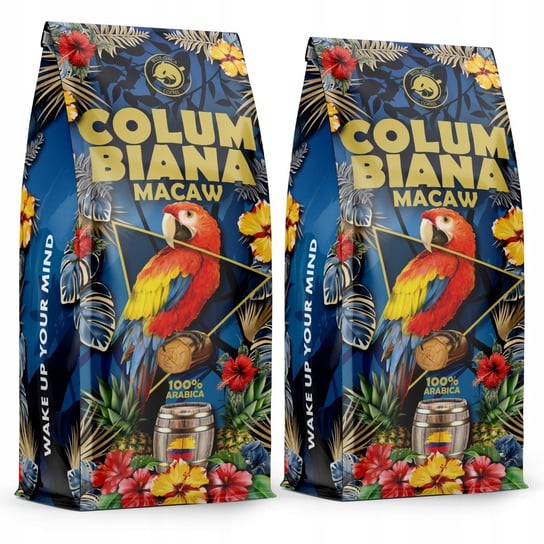 Kawa Ziarnista Columbiana Macaw Świeżo Palona 2X1Kg -100% Arabica-Blue Orca Blue Orca Coffee