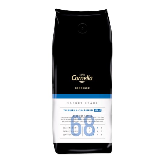 Kawa ziarnista CORNELLA Espresso 68 Market Grade Decaf 1 kg Cornella