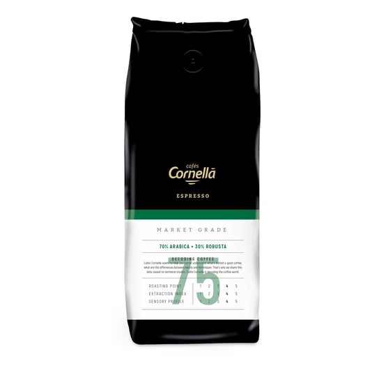 Kawa ziarnista CORNELLA Espresso 75 Market Grade 1 kg Cornella