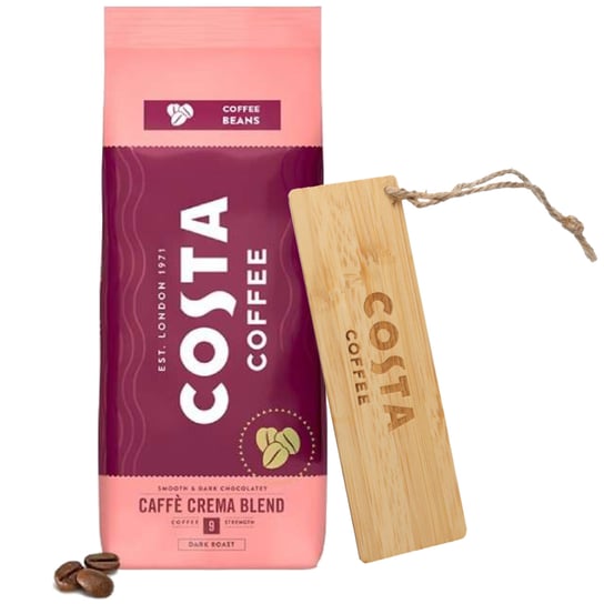 Kawa ziarnista Costa Coffee Crema Blend 1kg + PREZENT zakładka do książki Costa Coffee