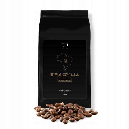 Kawa ziarnista do ekspresu BRAZYLIA premium świeżo palona 100% Arabica 1kg Inna marka
