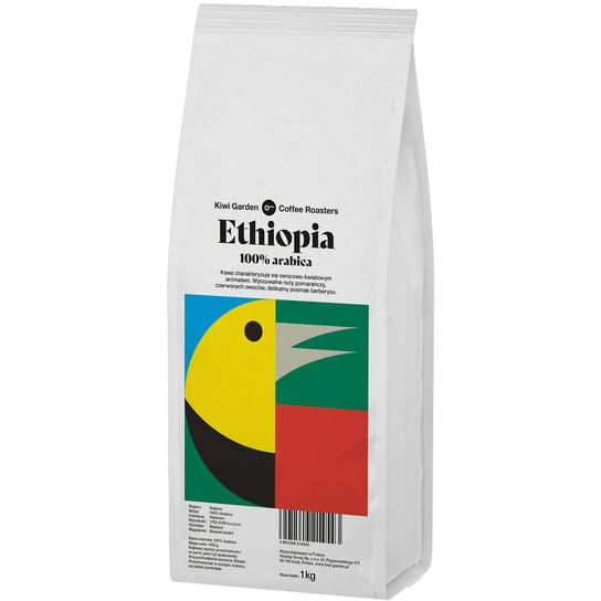 Kawa Ziarnista Ethiopia Świeżo Palona 100% Arabica Kiwi Garden