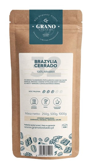 Kawa ziarnista Granotostado BRAZYLIA CERRADO 500g grano