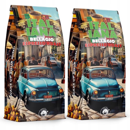 Kawa Ziarnista Italiana Bellagio Roast 2X1Kg-Świeżo Palona Blue Orca Coffee Blue Orca Coffee