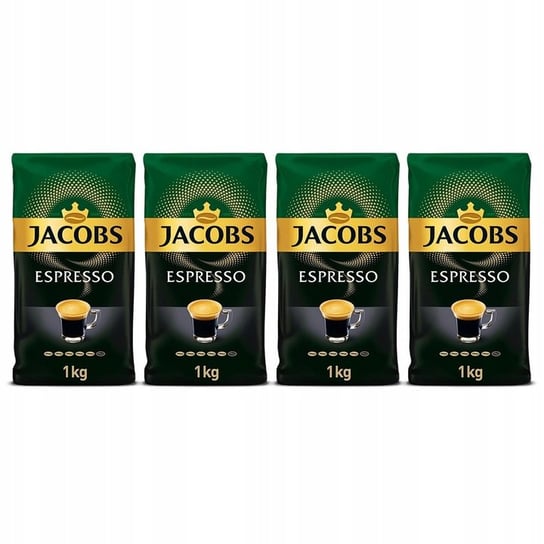 Kawa ziarnista Jacobs Kronung Espresso 4x 1kg intensywność 5/6 Jacobs