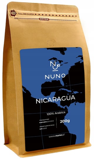 Kawa Ziarnista Nicaragua Nuno Świeżo Palona 200G Nuno