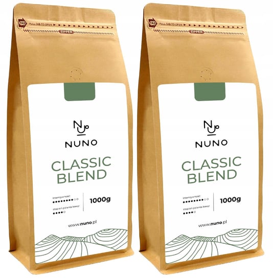 Kawa ziarnista NUNO ClassicBlend 2kg świeżo palona Nuno