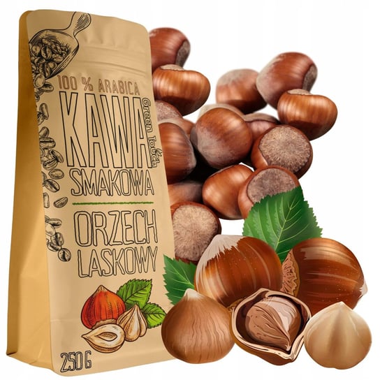 Kawa Ziarnista Smakowa Orzechowa Hazelnut Orzech Laskowy 250 G Green Touch Green Touch