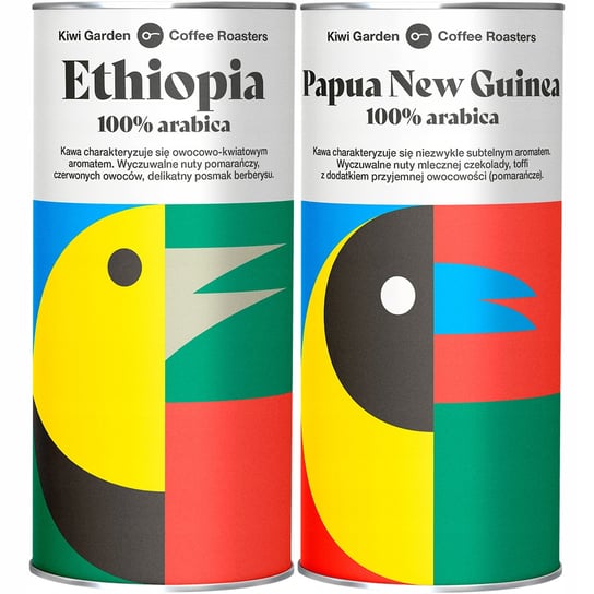 Kawa ziarnista speciality Arabica Etiopia + Papua Kiwi Garden