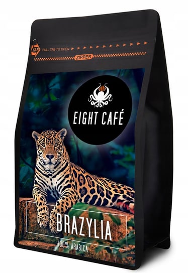 Kawa Ziarnista Świeżo Palona 100% Arabica Brazylia 500G Do Ekspresu EIGHT CAFE