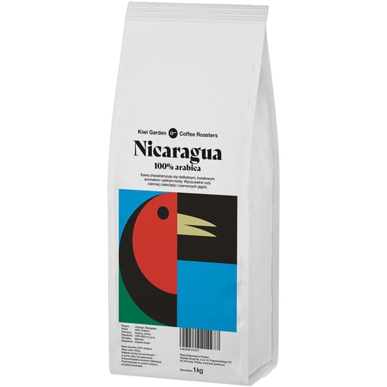 Kawa Ziarnista Świeżo Palona 100%Arabica Nikaragua Kiwi Garden