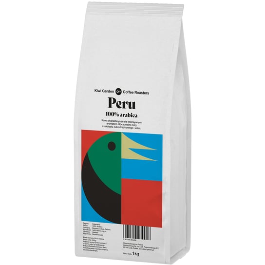 Kawa Ziarnista Świeżo Palona 100% Arabica Peru 1Kg Kiwi Garden