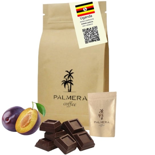 Kawa Ziarnista Świeżo Palona 100% Arabica Uganda 1Kg Palmera Coffee Eco Inna marka
