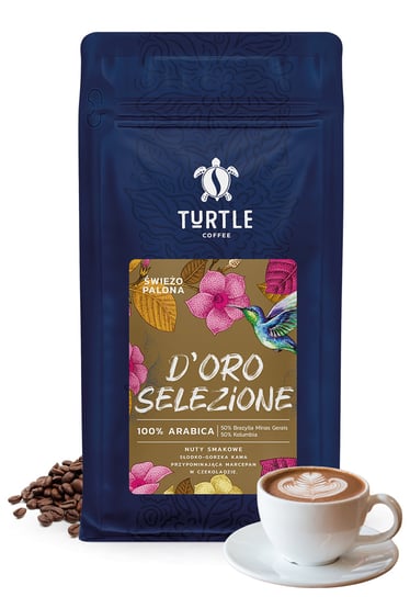 Kawa ziarnista świeżo Palona DORO SELEZIONE 1kg Turtle