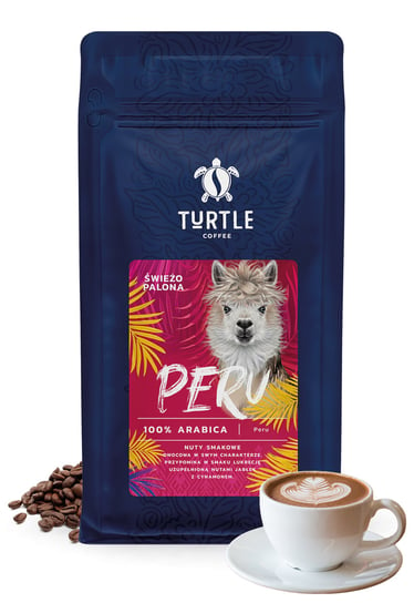 Kawa ziarnista, świeżo palona Peru - 200g Turtle