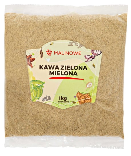 Kawa zielona mielona 1kg Malinowe