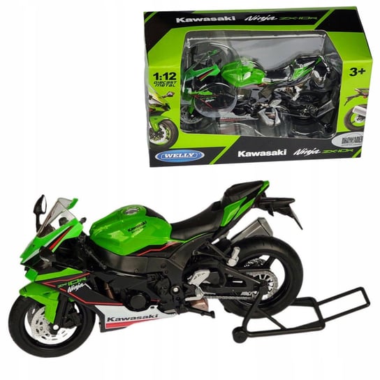 Kawasaki Ninja ZX-10R model w skali 1:12 WELLY motocykl motor HLO