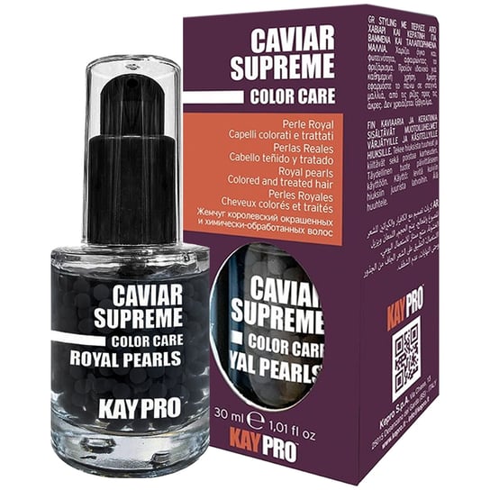 KayPro Caviar Supreme Royal Pearls, Perełki Do Stylizacji Włosów Farbowanych, 30ml Kaypro