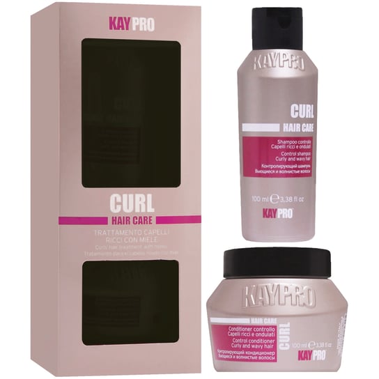 KayPro Curl Hair Care, Wzmacniający Zestaw Do Włosów Kręconych, 2x100ml Kaypro