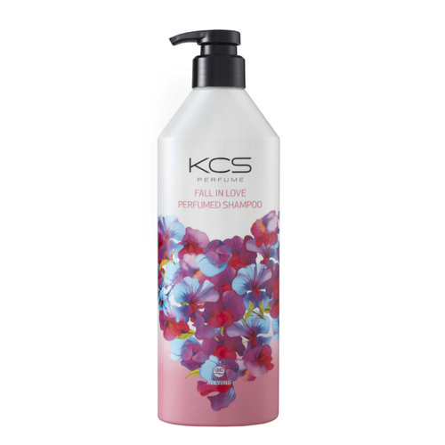 KCS, Fall In Love, perfumowany szampon do włosów farbowanych suchych i zniszczonych, 600 ml KCS