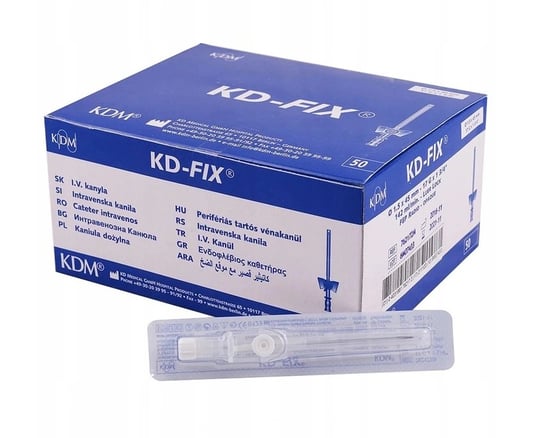 KDM - Kaniule KD-FIX G17 1,5, Białe, 50 szt. KD MEDICAL POLSKA