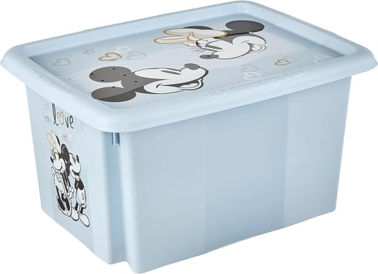 KEEEPER - Pojemnik plastikowy na zabawki + pokrywa - Myszka Miki (Mickey Mouse) - 38x28,5x20,5 cm - 15 L Keeeper