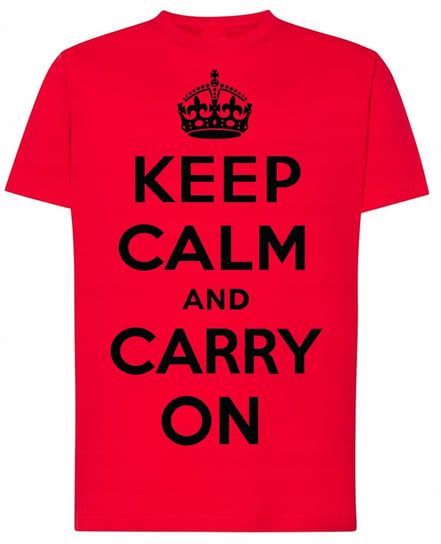 Keep Calm And Carry On T-shirt Męski Rozm.XL Inna marka