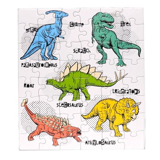 Kemis, Ekologiczne Puzzle Dinozaury - 48 el. Kemis - House of Gadgets