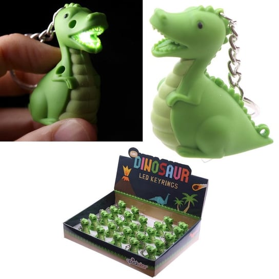 Kemis - House of Gadgets, Brelok dinozaur z dźwiękiem i LED Kemis - House of Gadgets