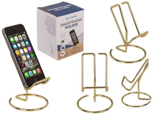 Kemis - House of Gadgets, Metalowy stojak uchwyt na telefon, smartfon – złoty Kemis - House of Gadgets