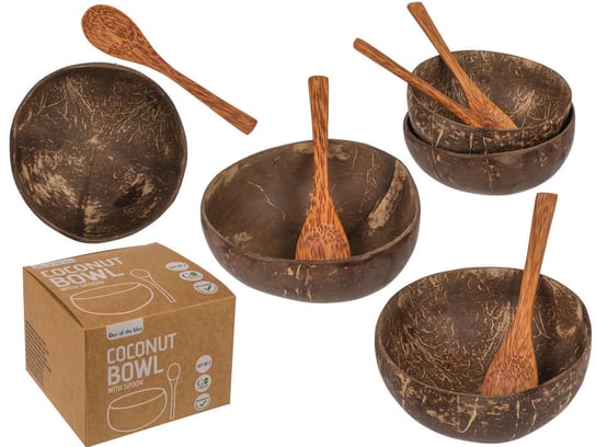 Kemis - House of Gadgets, Miski kokosewe - zestaw 2 sztuk z łyżkami Kemis - House of Gadgets