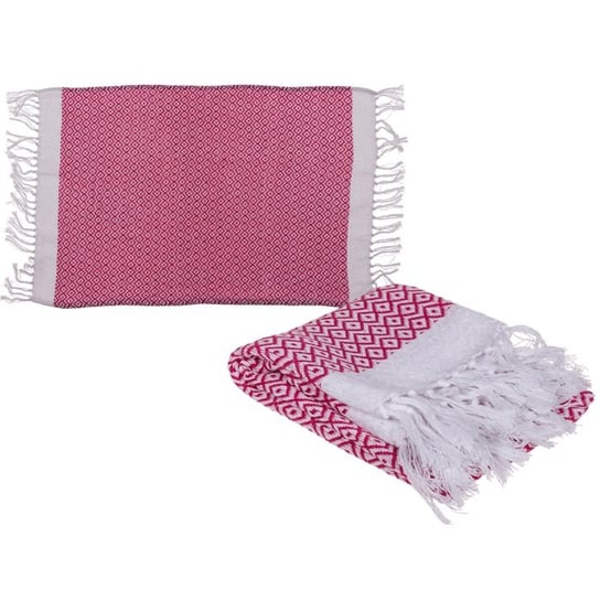Kemis - House of Gadgets, Ręcznik fouta różowo-biały 45x70 cm Kemis - House of Gadgets