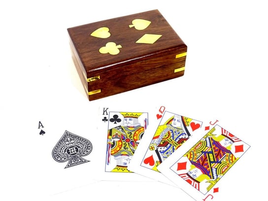 Kemis - House of Gadgets, talia kart w drewnianym pudełku Kemis - House of Gadgets