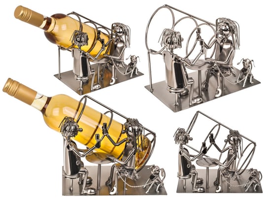 Kemis, Metalowy stojak na wino Zakochana para VIII Kemis - House of Gadgets