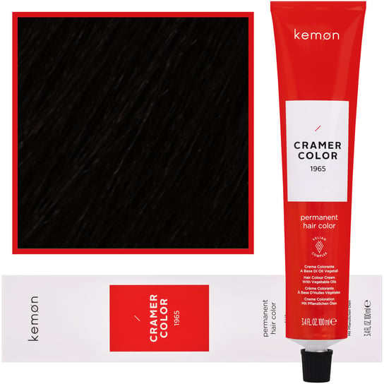 Kemon, Cramer Color 100ml kremowa farba do włosów z olejkami roślinnymi 3,21 Ciemny Beżowy Popielaty Brąz Kemon