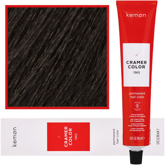 Kemon, Cramer Color 100ml kremowa farba do włosów z olejkami roślinnymi 6,21 Ciemny Beżowy Popielaty Blond Kemon
