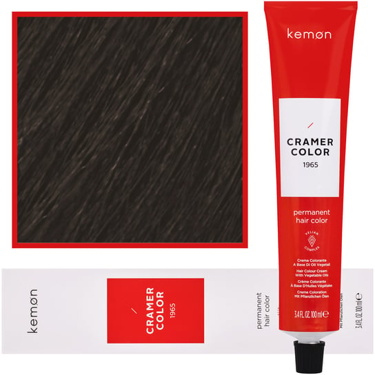 Kemon, Cramer Color 100ml kremowa farba do włosów z olejkami roślinnymi 7,1 Popielaty Blond Kemon