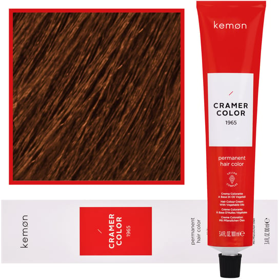 Kemon, Cramer Color 100ml kremowa farba do włosów z olejkami roślinnymi 7,24 Beżowy Miedziany Blond Kemon