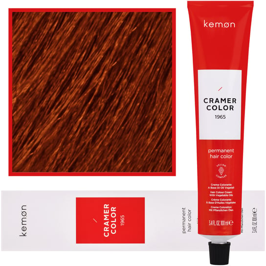 Kemon, Cramer Color 100ml kremowa farba do włosów z olejkami roślinnymi 7,4 Miedziany Blond Kemon